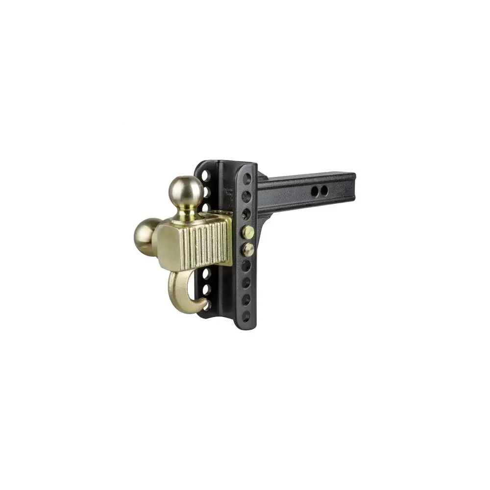 Adjustable Channel Mount w/ Hook & Step Dual-Ball - 2" Shank, 14K, 6" Drop - CUR45904